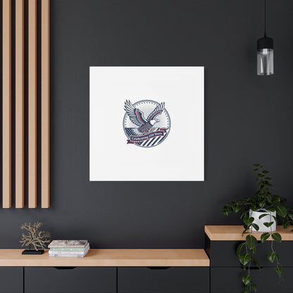 250th Anniversary Eagle Emblem Canvas | Semiquincentennial Americana