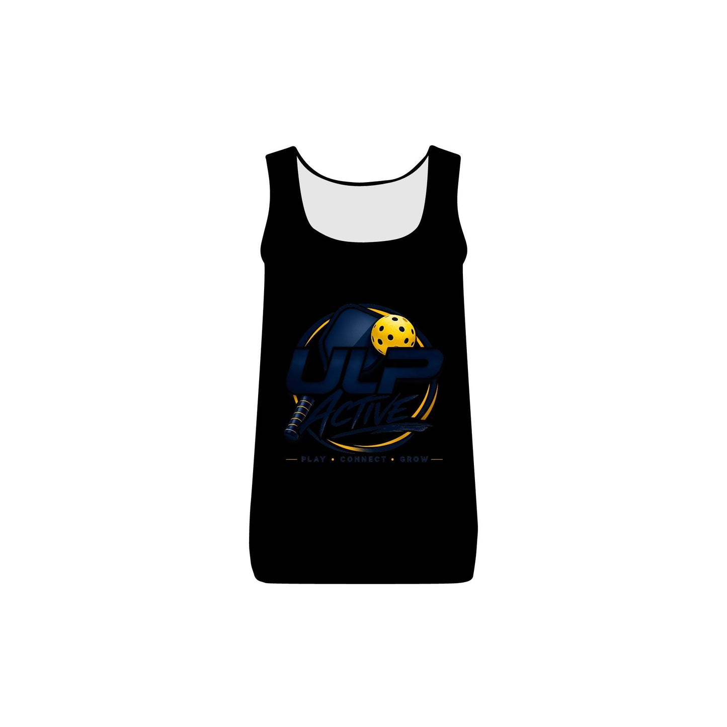 ULP Active Women’s Tank Top – Pickleball Logo Athletic Rib Tank