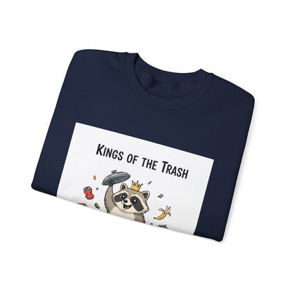 Kings of the Trash Raccoon Sweatshirt | trash panda, raccoon doodle