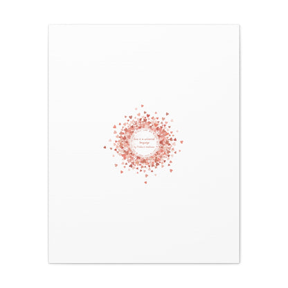 Tiny Heart Confetti Canvas | Matte Stretched Wall Art