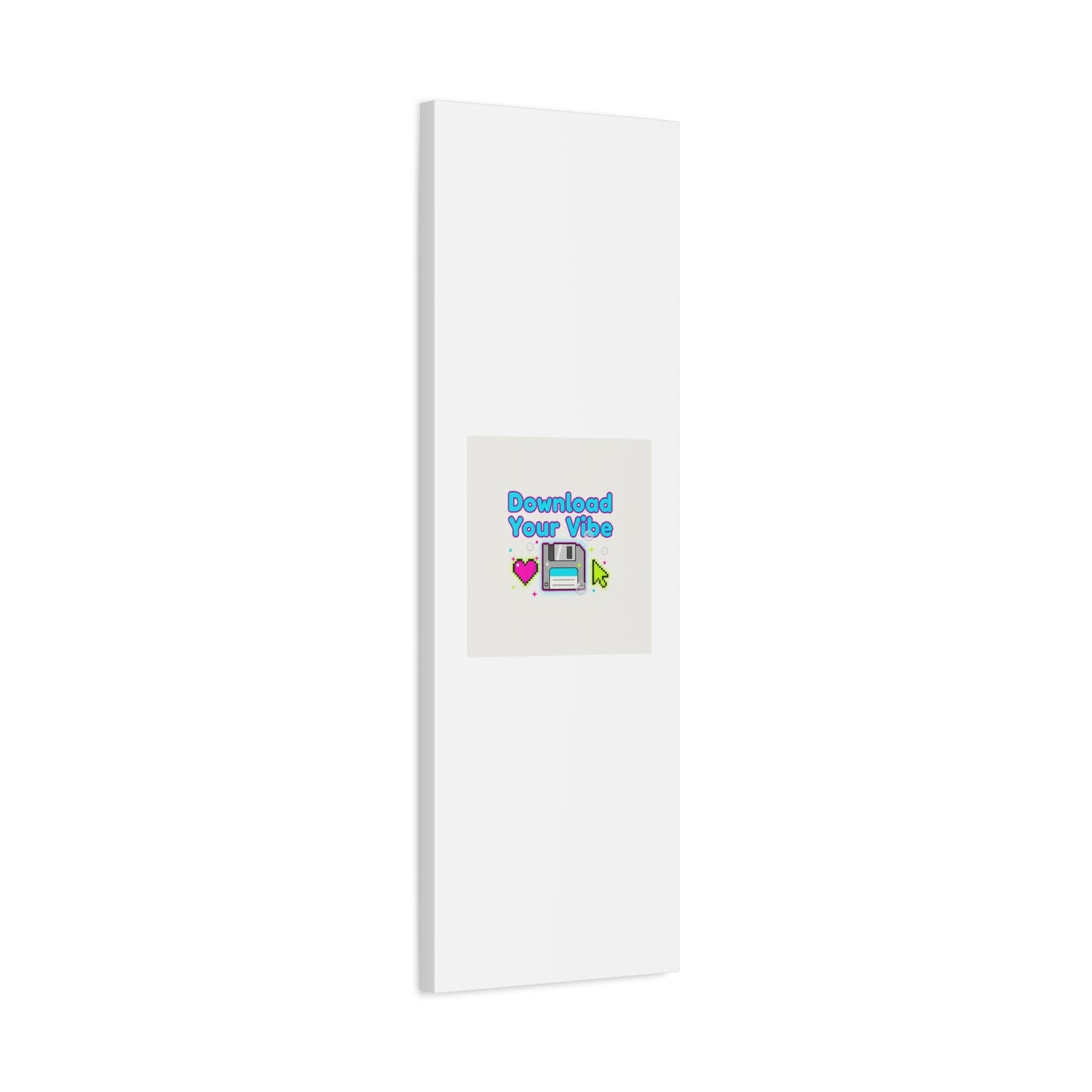 Download Your Vibe Canvas | Y2K Retro Tech, Pixel Floppy Disk Poster