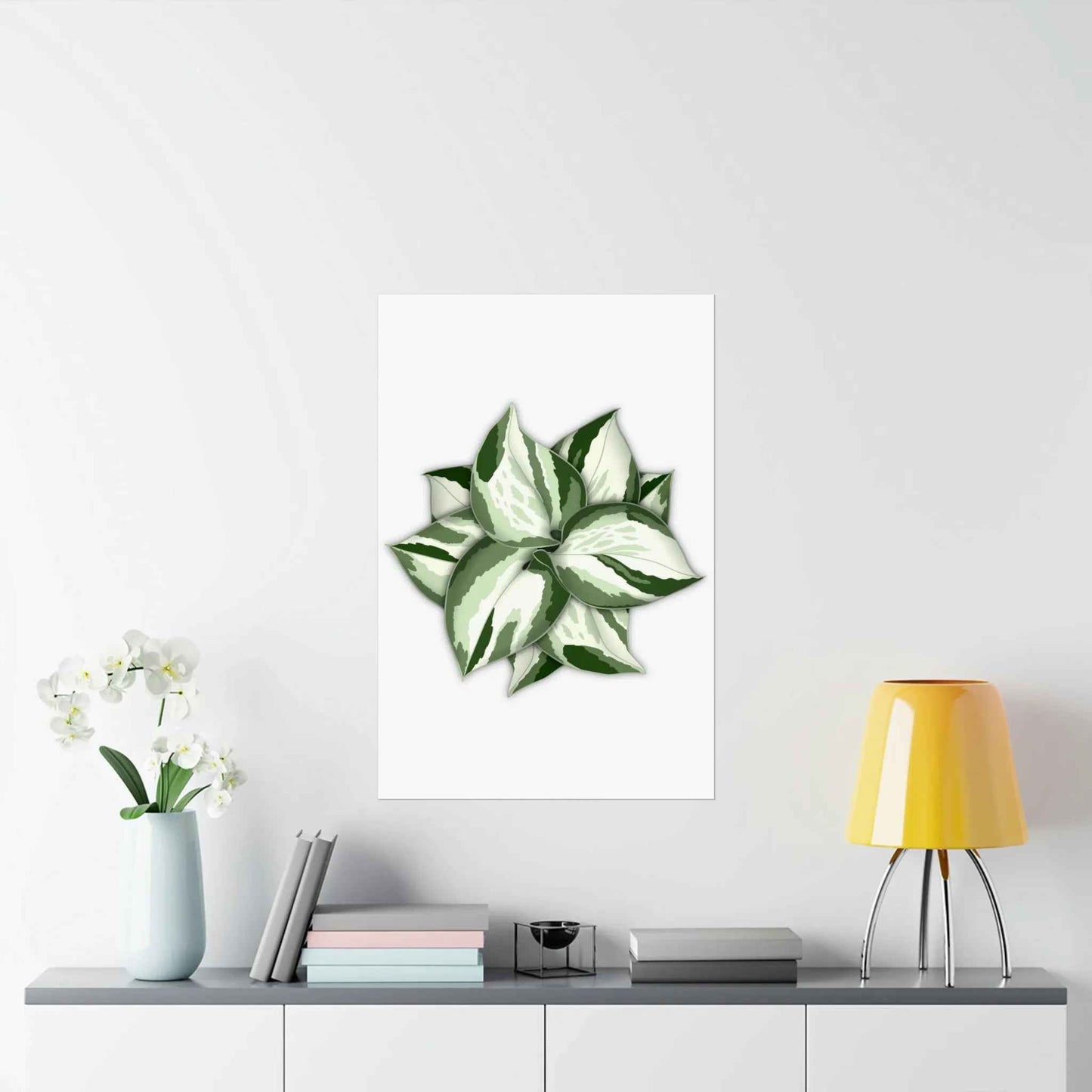 Manjula Pothos Botanical Print – Unframed Wall Art