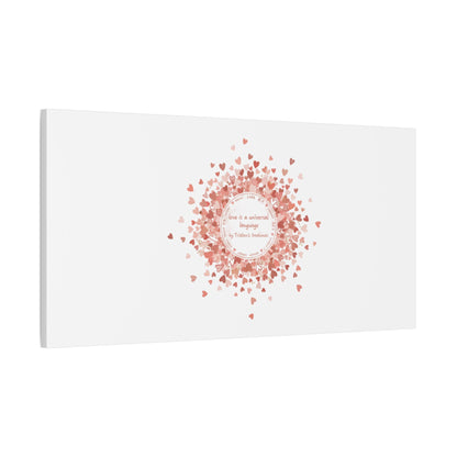 Tiny Heart Confetti Canvas | Matte Stretched Wall Art
