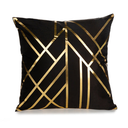 Sofa cushion cover bronzing waist pillowcase