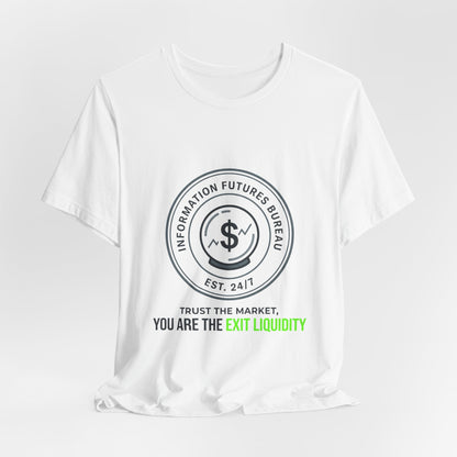 Exit Liquidity Tee | insider trading satire, prediction markets, finance humor