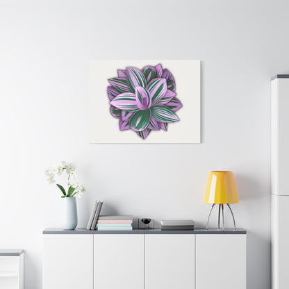 Tradescantia Nanouk Canvas Print – Botanical Wall Art