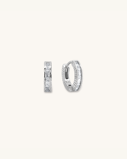 Baguette Cut Hoops