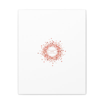 Tiny Heart Confetti Canvas | Matte Stretched Wall Art