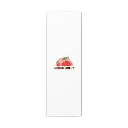 Six Severn Cherry Retro Graphic Canvas | kawaii fruit print, vintage cherry design