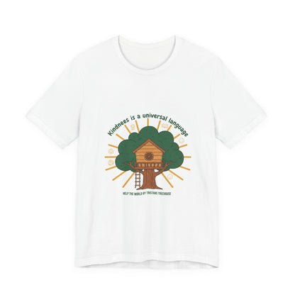 Kindness Is a Universal Language Tee | eco tee, climate humor