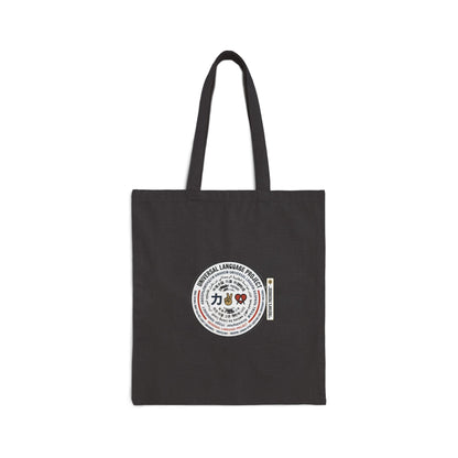 Universal Language Canvas Tote — Multi-Script Love/Peace/Unity Message