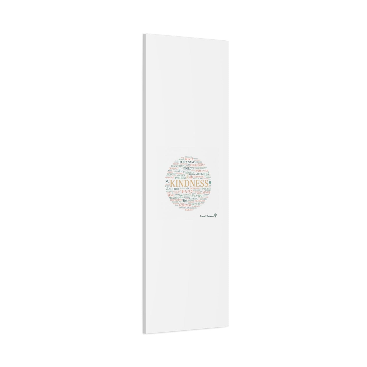 Kindness Word Cloud Canvas | Fresh Start Minimalist Wall Art