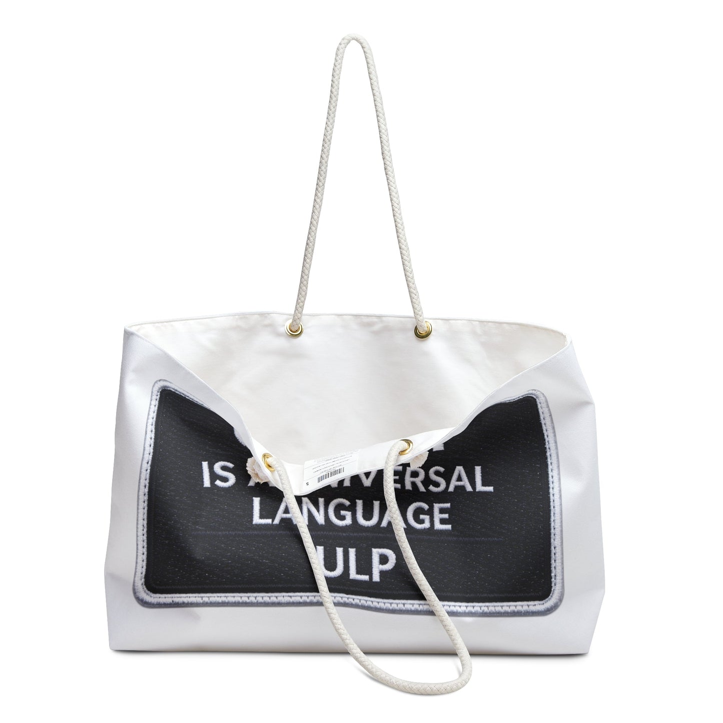 Unity Weekender Bag — "Unity Is A Universal Language" Canvas Travel Tote