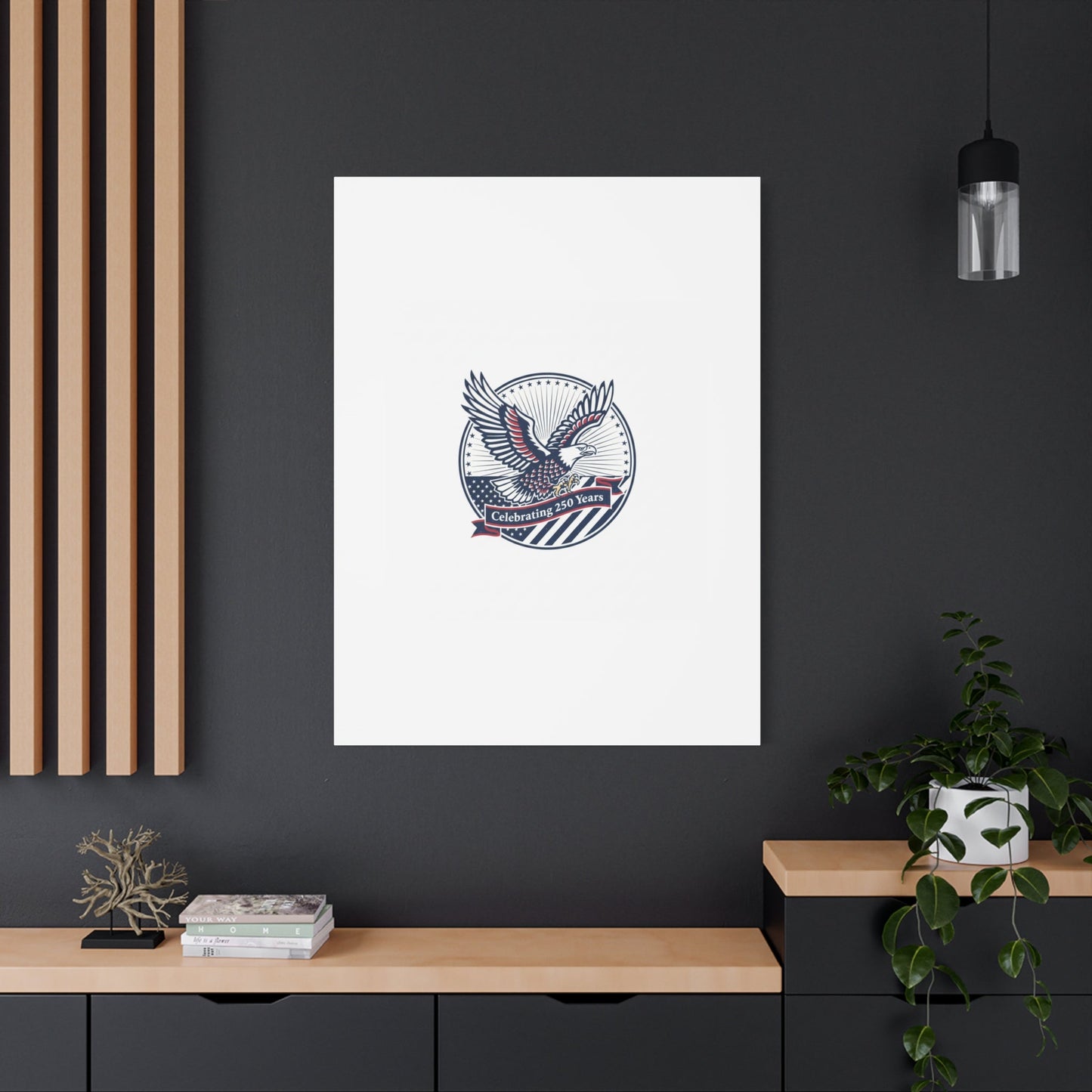 250th Anniversary Eagle Emblem Canvas | Semiquincentennial Americana