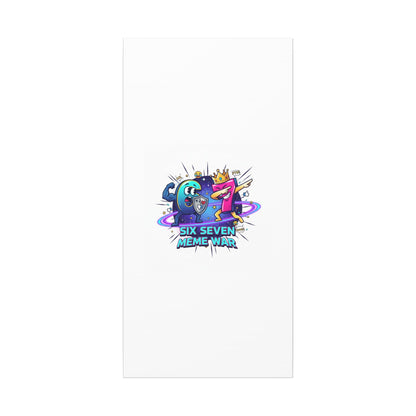 Six Seven Meme War Canvas | Legendary Internet Battle Art, Viral Culture Wall Decor