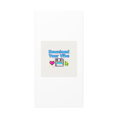 Download Your Vibe Canvas | Y2K Retro Tech, Pixel Floppy Disk Poster
