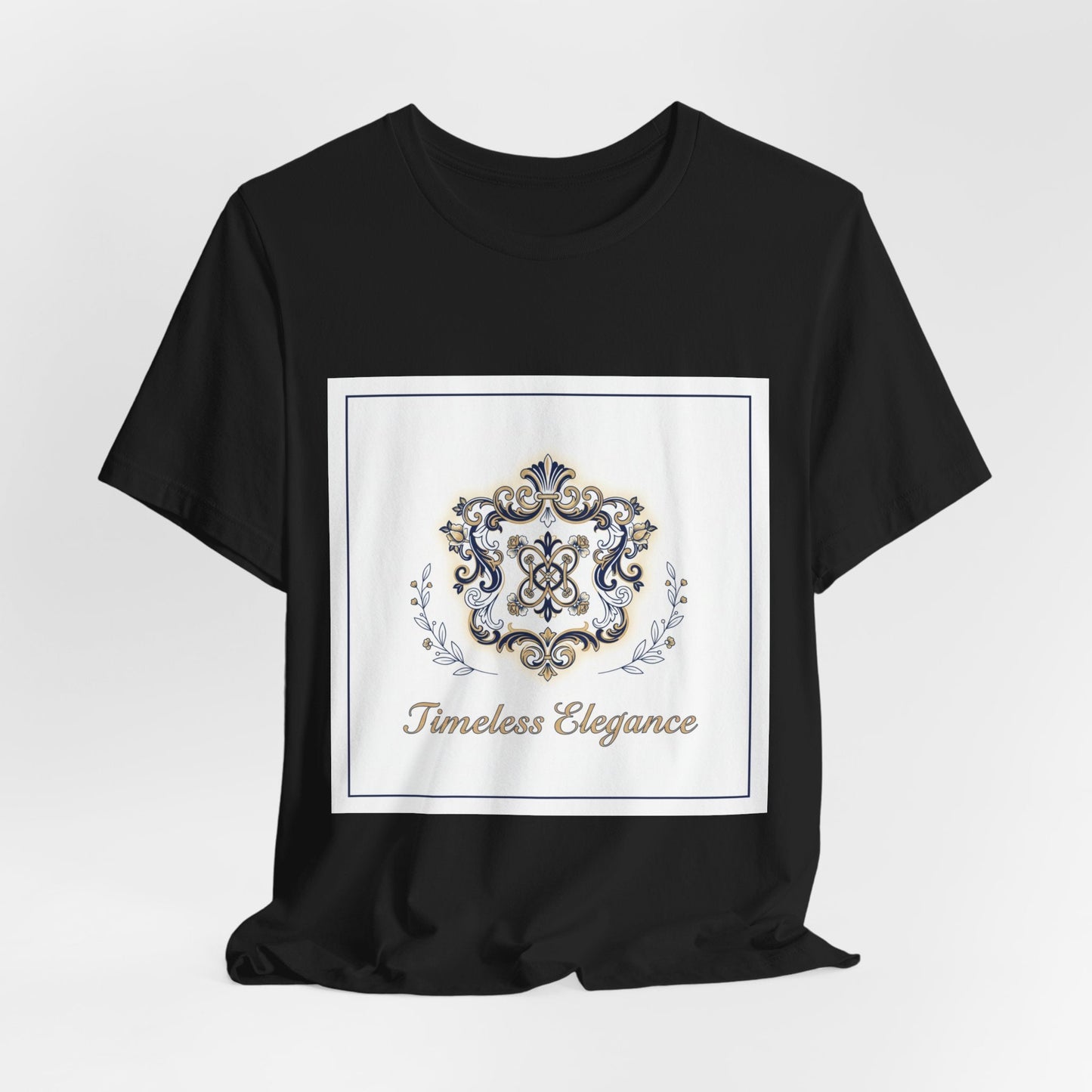 Ornate Brooch Emblem Tee | baroque print tee, vintage emblem shirt