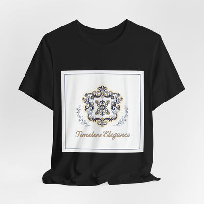 Ornate Brooch Emblem Tee | baroque print tee, vintage emblem shirt