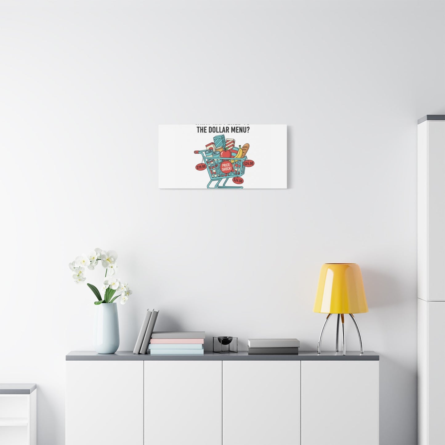 What Happened to the Dollar Menu? Canvas | Grocery Prices Meme, Price Shock Wall Art