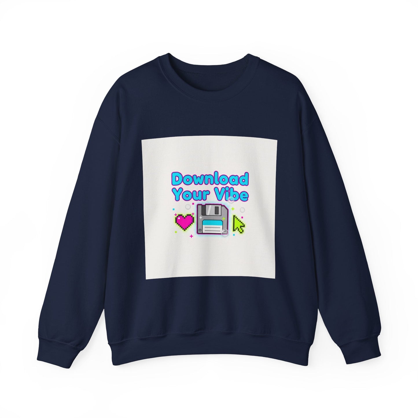 Download Your Vibe Sweatshirt | Y2K retro tech, pixel floppy art