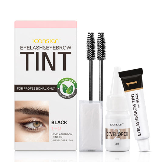 ICONSIGN Eyelash Eyebrow Dye Tint Kit Brow Mascara Tinting Dye