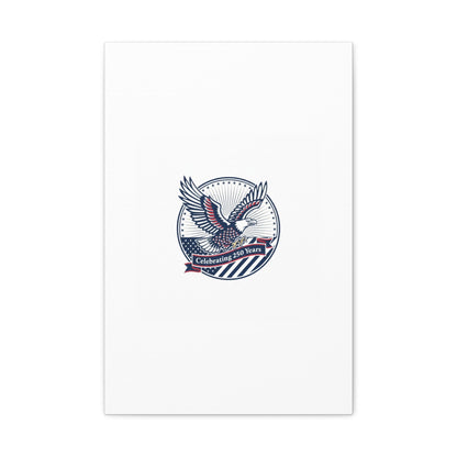 250th Anniversary Eagle Emblem Canvas | Semiquincentennial Americana