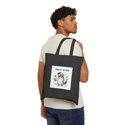 Trash Panda Raccoon Doodle Tote | goofy critter, trash animal humor