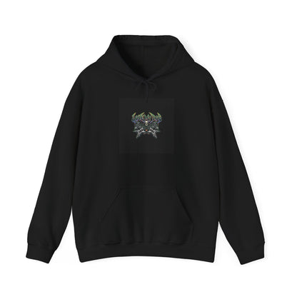 LOUD Self-Care, Metal Font Hoodie | gothic wellness quote, edgy self-care merch