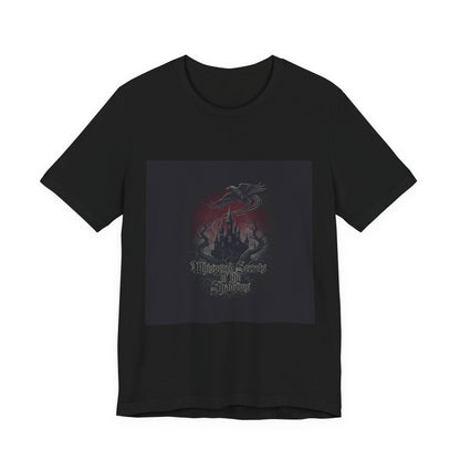 Medieval Castle Emblem Tee | Castlecore Gothic Blackletter T‑Shirt