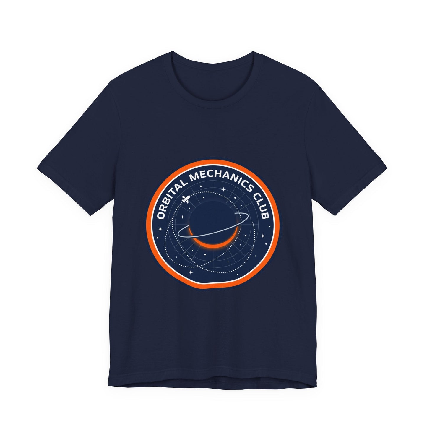 Orbital Mechanics Club Tee | mission patch, rocket science nerd