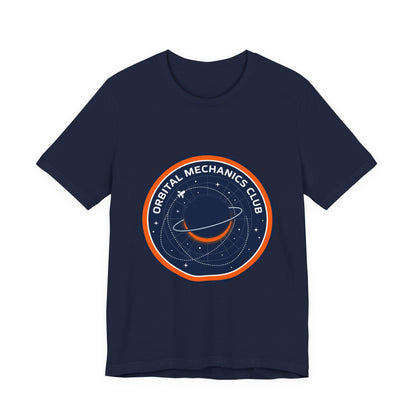 Orbital Mechanics Club Tee | mission patch, rocket science nerd