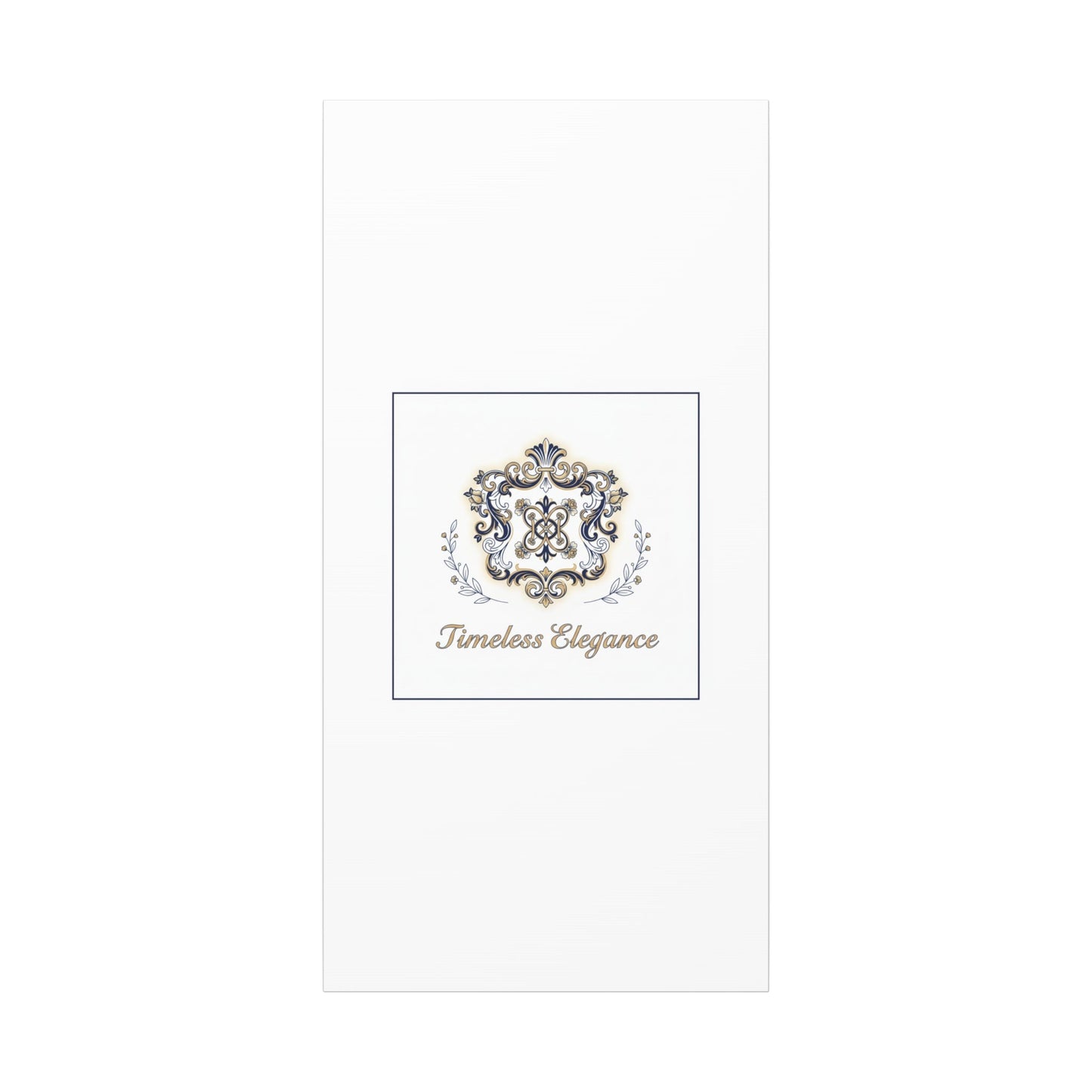Ornate Brooch Emblem Canvas | Vintage Formalwear Accents, Baroque Print