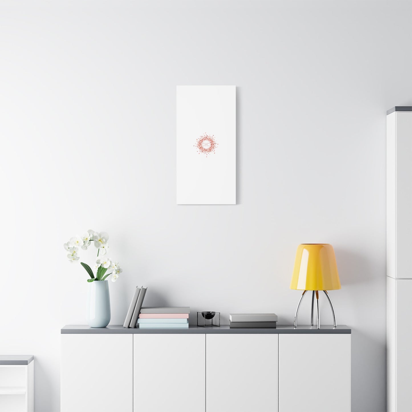 Tiny Heart Confetti Canvas | Matte Stretched Wall Art