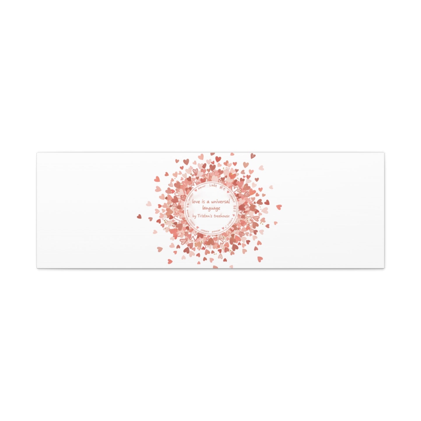 Tiny Heart Confetti Canvas | Matte Stretched Wall Art