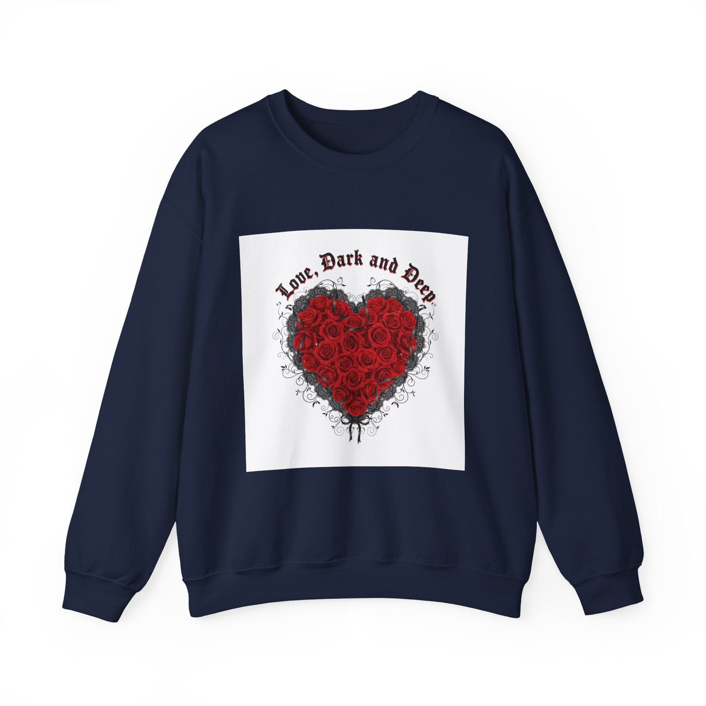 Gothic Rose Heart sweatshirt | New Romantic, 80s nostalgia