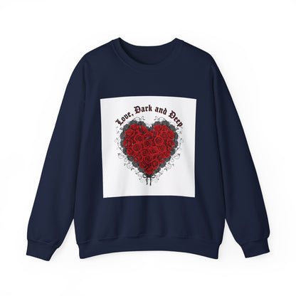 Gothic Rose Heart sweatshirt | New Romantic, 80s nostalgia