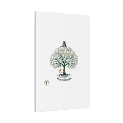 Handwritten Doodle Tree Canvas | Matte Stretched Wall Art
