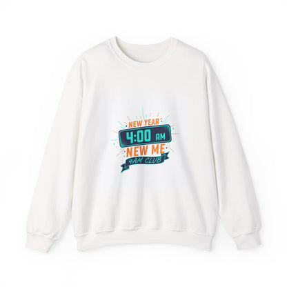New Year 4:00 AM New Me Crewneck Sweatshirt | Holiday Apparel, Festive Sweater Look