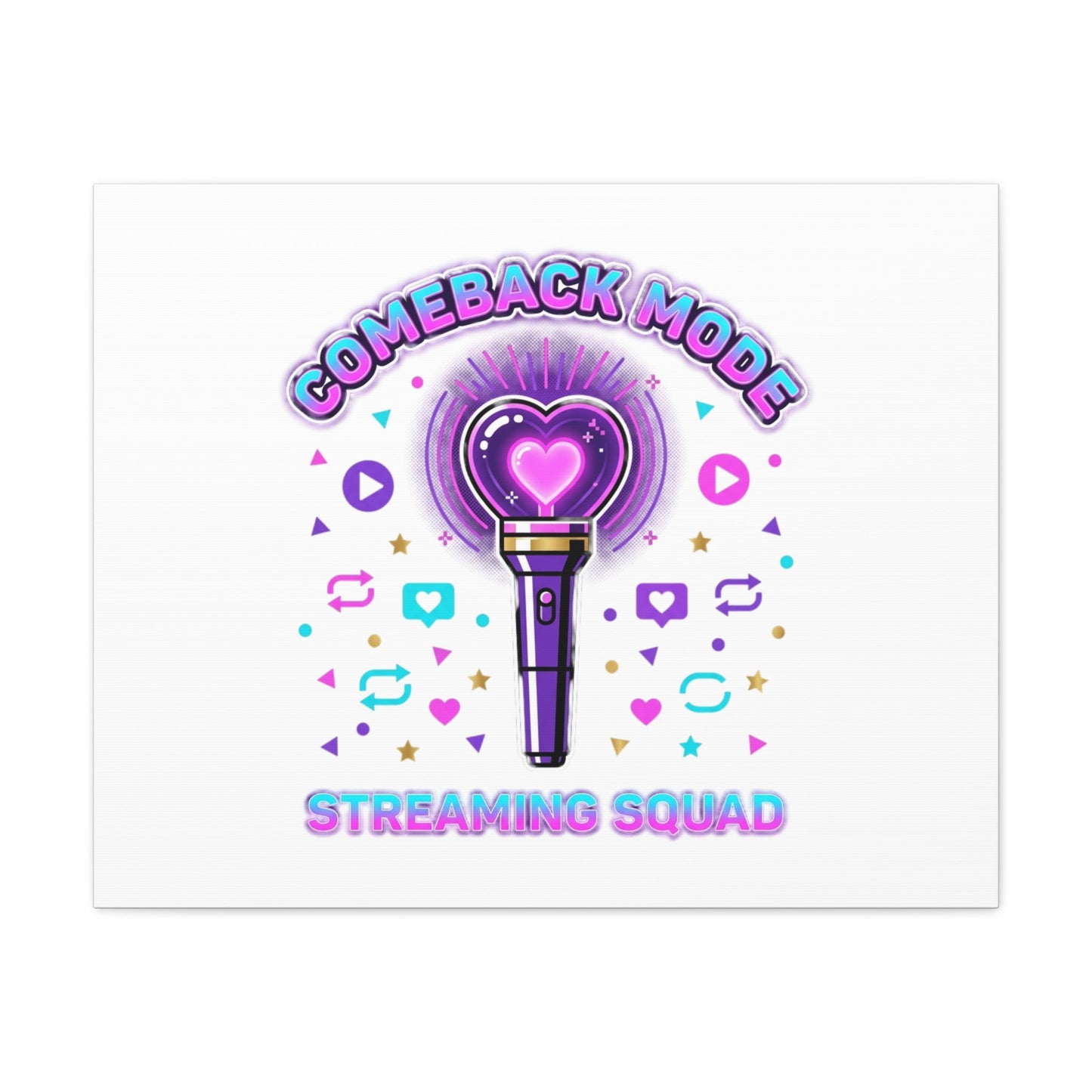 Comeback Mode Lightstick Canvas | K-pop Comeback, Streaming Squad