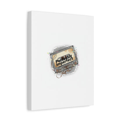Perfectly Imperfect Cassette, Canvas Print | Analog Error, glitch art static