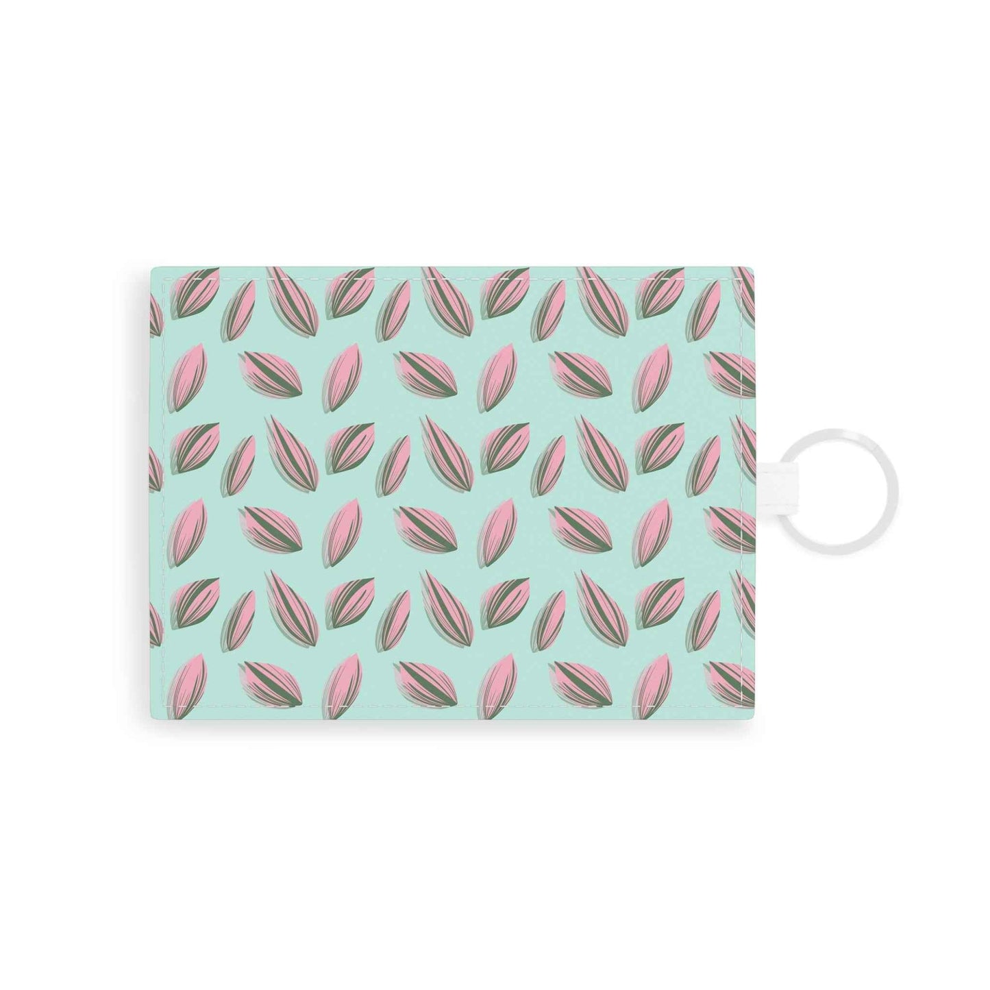 Tradescantia Nanouk Pattern Card Holder – Vegan Leather Slim Wallet