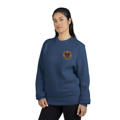 Dog Meme Nantucket Embroidered Crewneck Sweatshirt — Coastal Sealife Patch