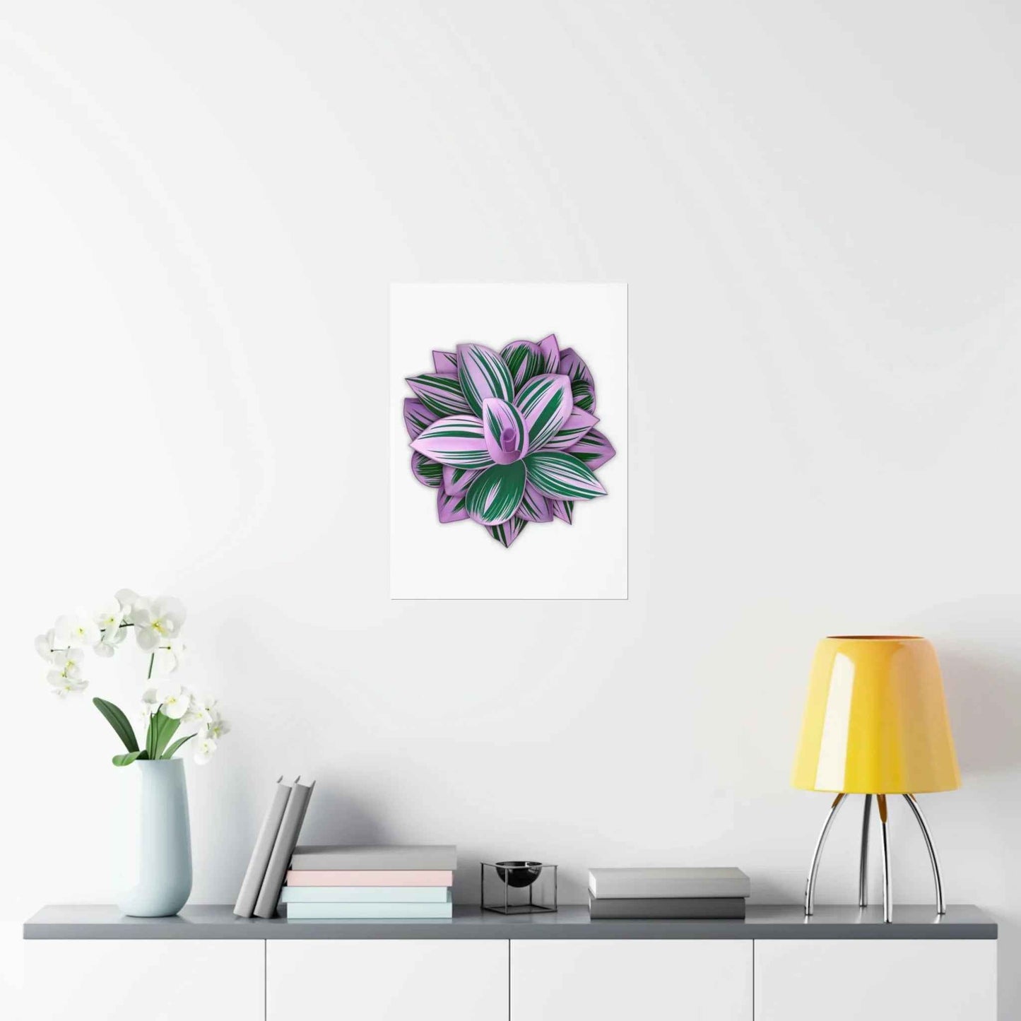 Tradescantia Nanouk Botanical Print – Unframed Wall Art