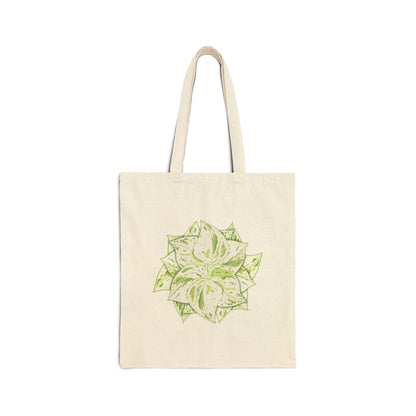 Snow Queen Pothos Canvas Tote Bag – Eco Friendly Everyday Carry