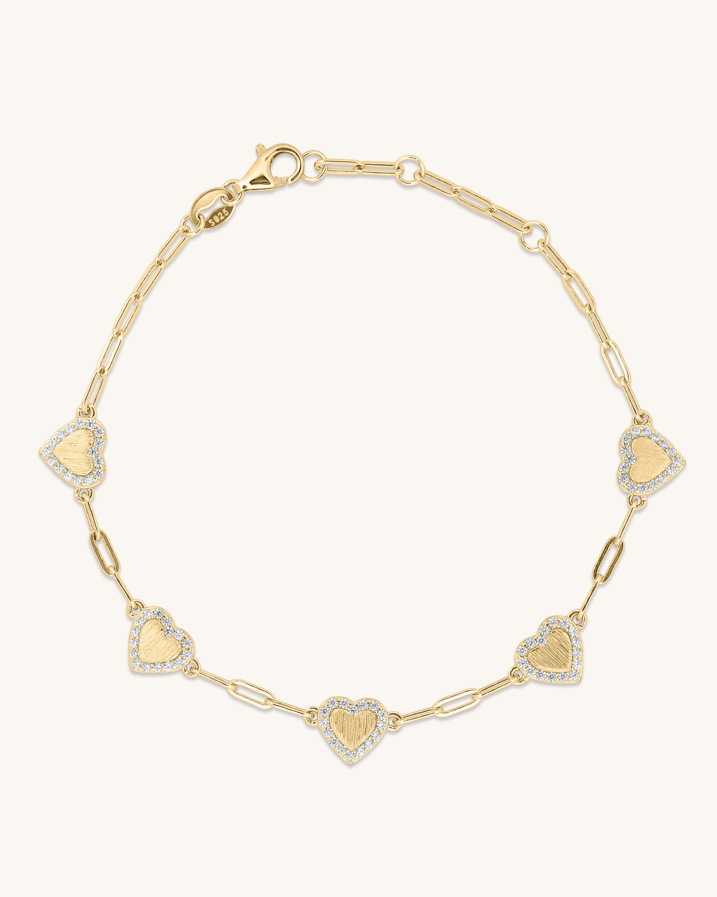 Matt Heart Bracelet