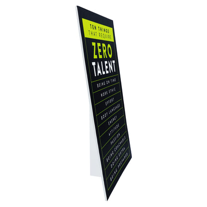 Green Motivational Wall Art - Hard Work Sign