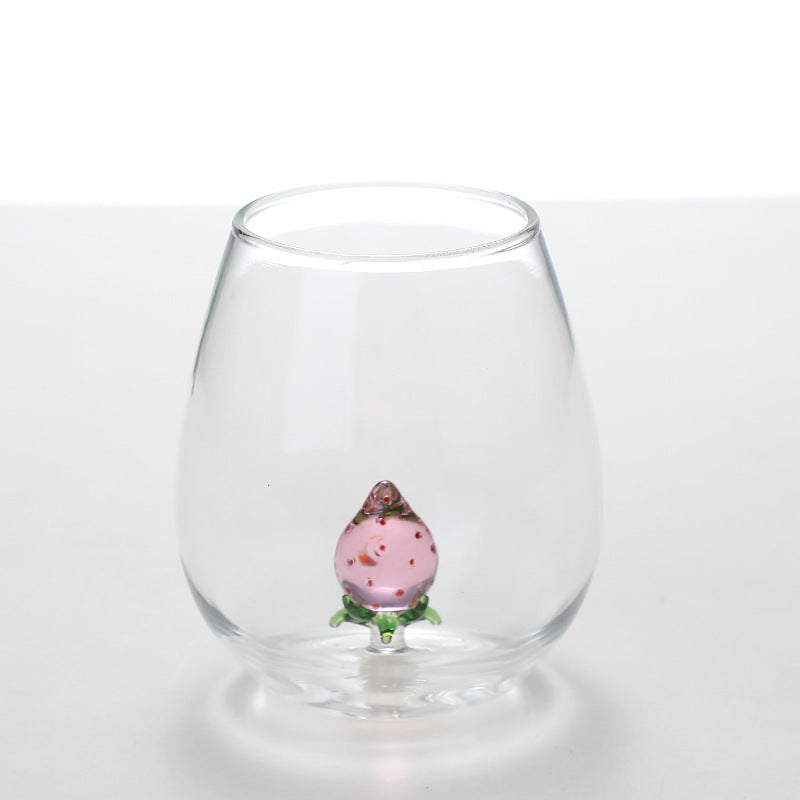 Creative Three-dimensional Animal And Plant Shape Milk Juice Glass Cup