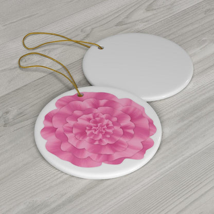 Peony Ceramic Ornament