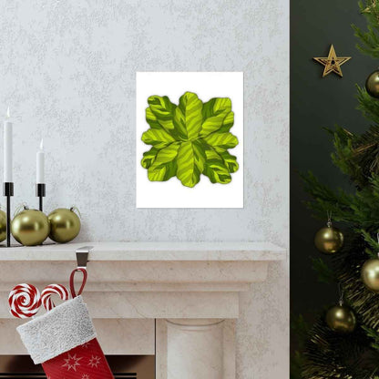 Calathea Yellow Fusion Botanical Print – Unframed Wall Art