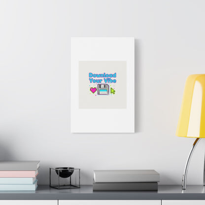 Download Your Vibe Canvas | Y2K Retro Tech, Pixel Floppy Disk Poster